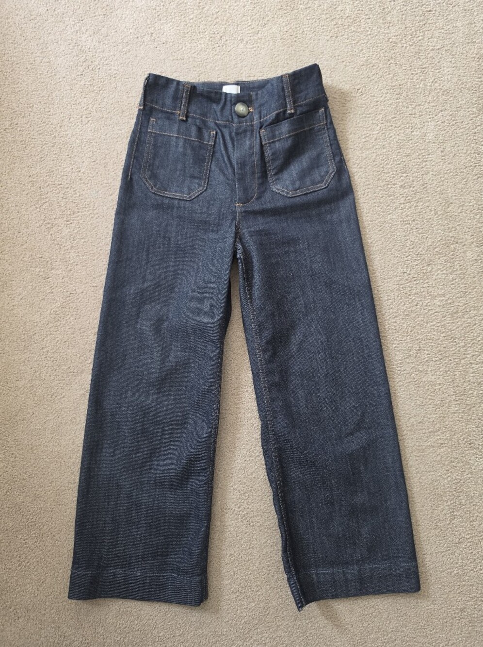 Maeve The Colette Straight Jeans in Indigo Blue